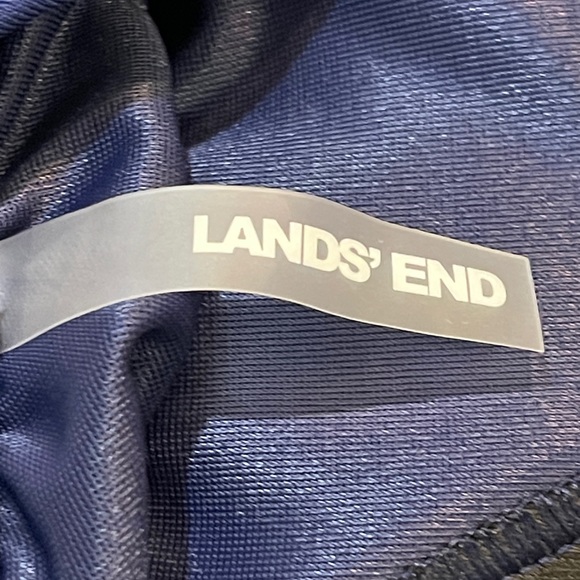 Lands End 1 pc Navy Tank Swimsuit Womens 12 - Picture 5 of 8